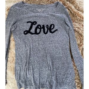 Long sleeve love shirt